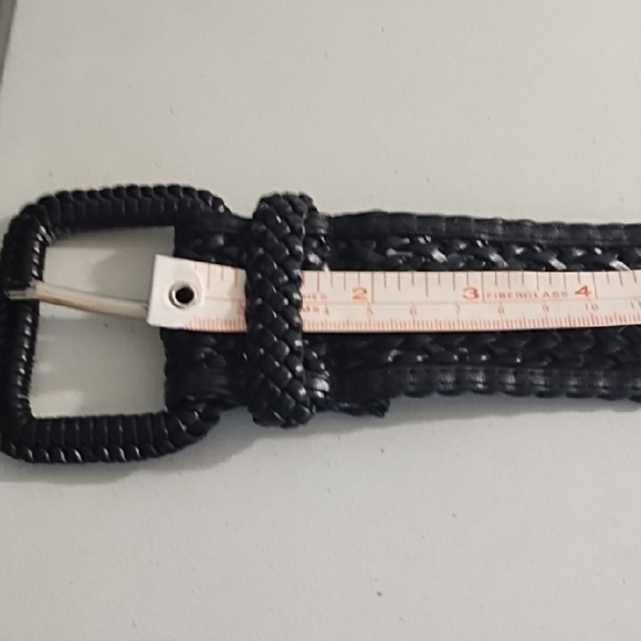 Elegant Black Woven Belt - Picture 6 of 12